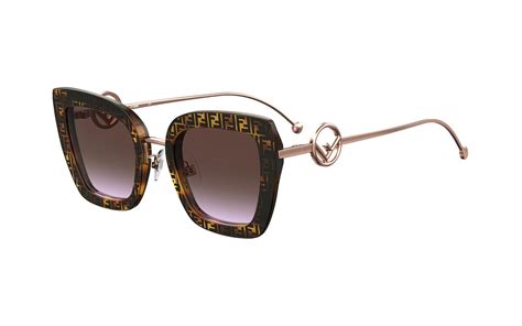 fendi ff0408|Fendi FF0408/S 086 QR 51 Square Sunglasses .